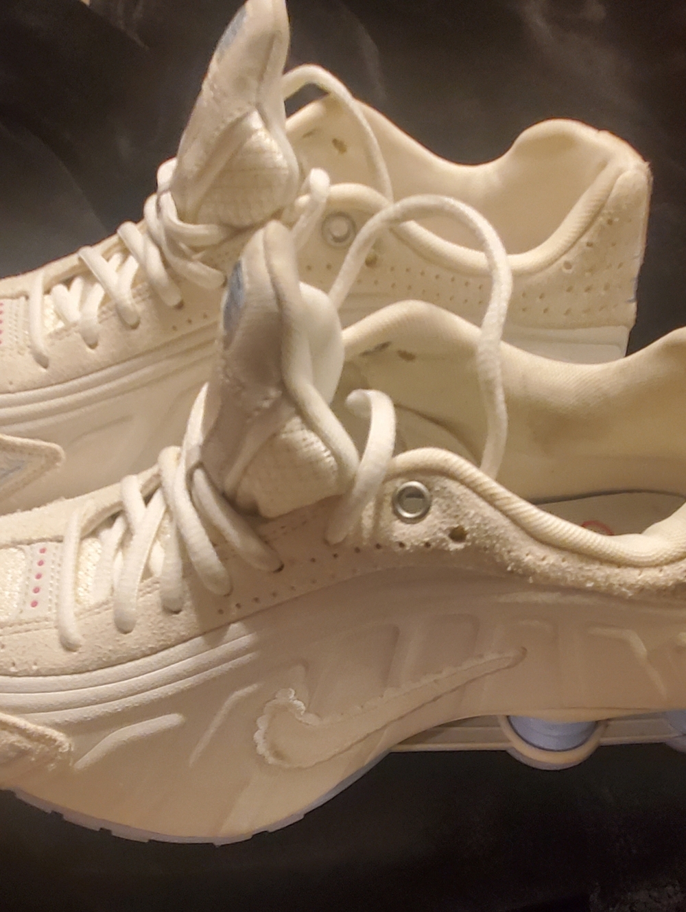 Nike Cream/Off-White Lace-Up Sneakers